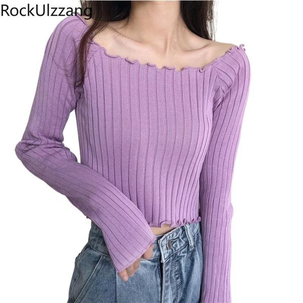 solid stretch knit long sleeve high street t-shirt women aesthetic bandage crop short t shirt fall spring korean cloth women's, White
solid stretch knit long sleeve high street t-shirt women aesthetic bandage crop short t shirt fall spring korean cloth women's, White