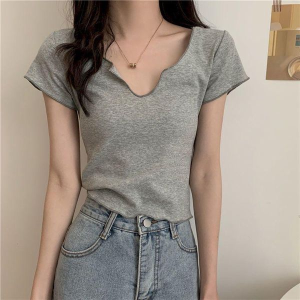 women's t-shirt womens t shirt design sense short sleeve summer 2021 thin versatile v-neck for women careful in-flight clothes, White
women's t-shirt womens t shirt design sense short sleeve summer 2021 thin versatile v-neck for women careful in-flight clothes, White