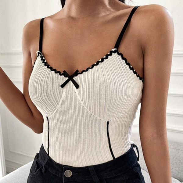 women's tanks & camis for ladies off shoulder woman tank camisole spaghetti strap colorblock elegant french chic ladies, White
women's tanks & camis for ladies off shoulder woman tank camisole spaghetti strap colorblock elegant french chic ladies, White