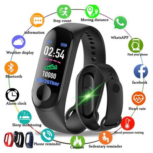 activity trackers 2021 fitness smart bracelet watch band m3 trcker sport pedometer heart rate blood pressure health wirstband wate
activity trackers 2021 fitness smart bracelet watch band m3 trcker sport pedometer heart rate blood pressure health wirstband wate