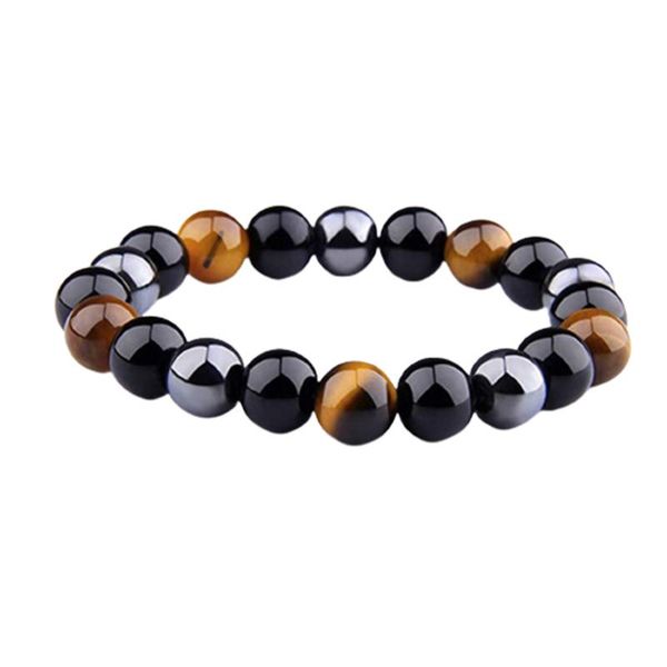 beaded, strands triple peotection bracelet 10mm natural stone elastic gemstones healing energy stretch for men women xin, Black
beaded, strands triple peotection bracelet 10mm natural stone elastic gemstones healing energy stretch for men women xin, Black