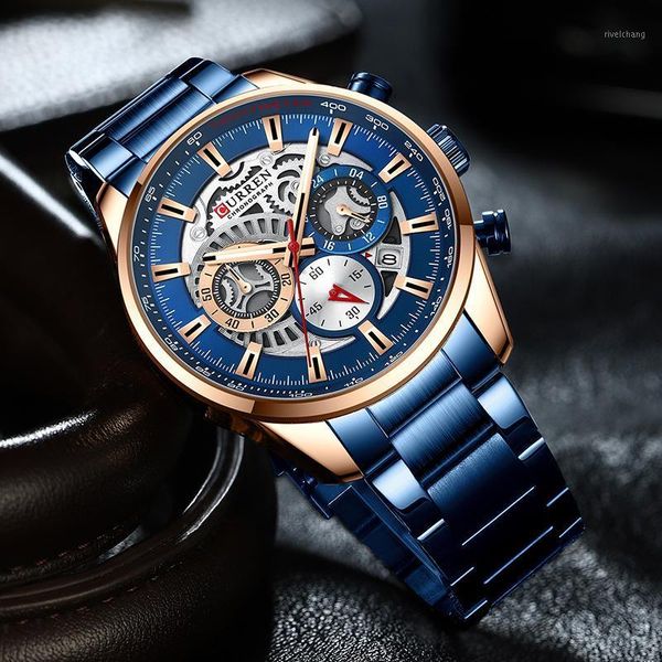 wristwatches brand curren men's luxury casual quartz watches luminous hands waterproof chronograph watch stainless steel wristband cloc, Slivery;brown
wristwatches brand curren men's luxury casual quartz watches luminous hands waterproof chronograph watch stainless steel wristband cloc, Slivery;brown