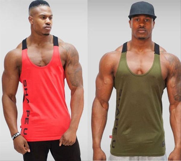 men summer bodybuilding tank muscle stringer athletic fittness shirt clothes cotton gym clothing, White;black
men summer bodybuilding tank muscle stringer athletic fittness shirt clothes cotton gym clothing, White;black
