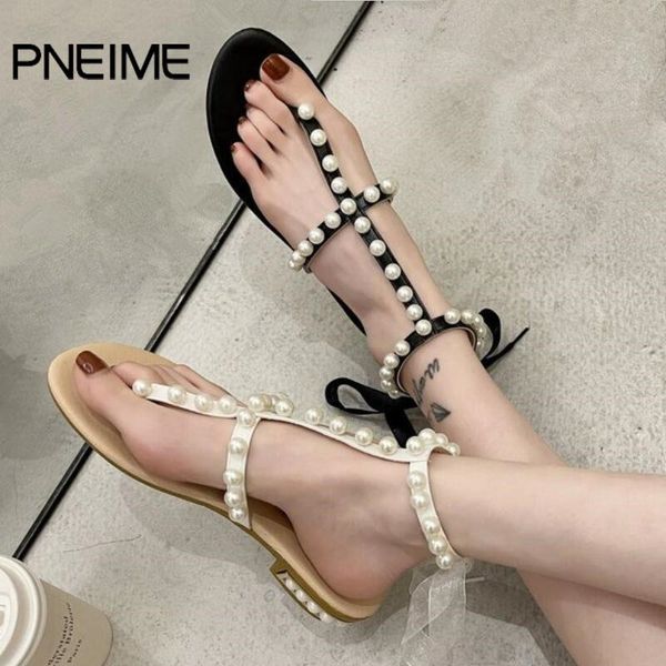 sandals women's thick heel summer beaded strappy fashion pearl flip-flops calf sa, Black
sandals women's thick heel summer beaded strappy fashion pearl flip-flops calf sa, Black