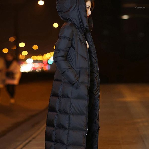 women's down & parkas 2021 winter women soild long glossy thicken over-the-knee outwear coat jackets, Black
women's down & parkas 2021 winter women soild long glossy thicken over-the-knee outwear coat jackets, Black