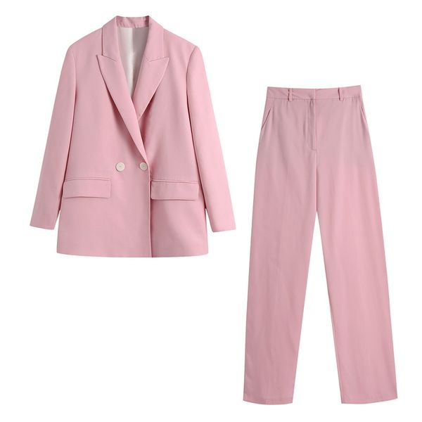 solid pink double breasted blazer suits women fashion casual set for office lady elegant chic outwear suit girl 210430, White;black
solid pink double breasted blazer suits women fashion casual set for office lady elegant chic outwear suit girl 210430, White;black