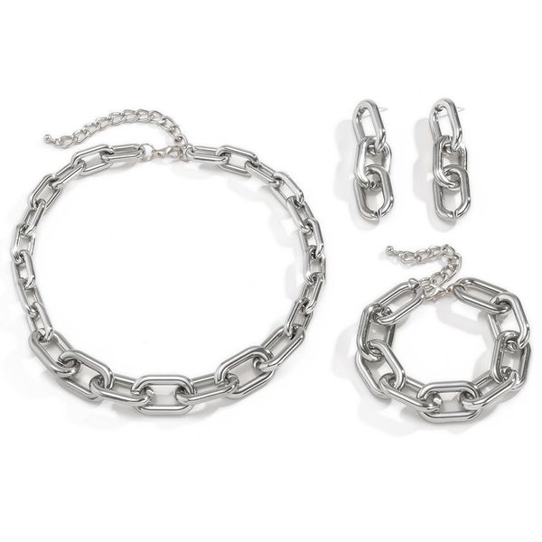 hip-hop style cross chains necklaces bracelet earrings sets ccb thick chain claviclechain punk simple fashion retro geometric hollow single-, Black
hip-hop style cross chains necklaces bracelet earrings sets ccb thick chain claviclechain punk simple fashion retro geometric hollow single-, Black