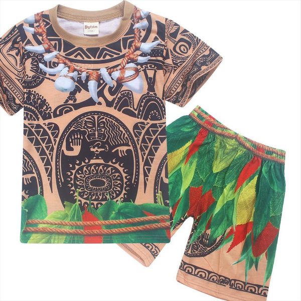 cartoon moana clothes boys clothing cotton pajamas set maui costume 2 piece boy sleepwear summer sport suits, White
cartoon moana clothes boys clothing cotton pajamas set maui costume 2 piece boy sleepwear summer sport suits, White