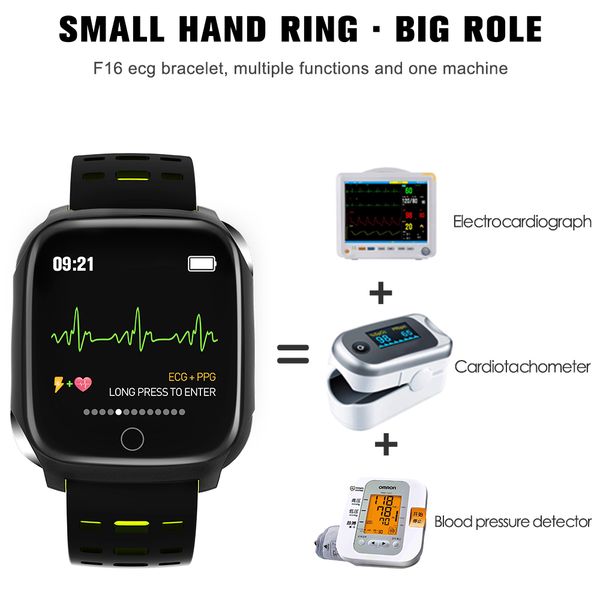 696 f16 smart wristbands bracelet ecg+ppg pedometer alarm clock watch men heart rate blood pressure waterproof wristband/band
696 f16 smart wristbands bracelet ecg+ppg pedometer alarm clock watch men heart rate blood pressure waterproof wristband/band
