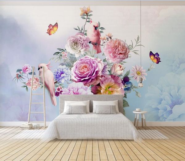 wallpapers 3d hand-painted small fresh beautiful retro rose flower parrot tv background wallpaper decoration
wallpapers 3d hand-painted small fresh beautiful retro rose flower parrot tv background wallpaper decoration