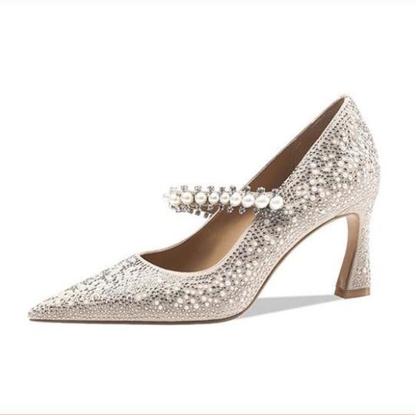 dress shoes pumps fashion luxury rhinestone women's thick heel 2021 autumn stiletto heels wedding bridesmaid party women, Black
dress shoes pumps fashion luxury rhinestone women's thick heel 2021 autumn stiletto heels wedding bridesmaid party women, Black