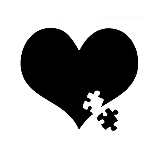 14.5cm*12.5cm fashion autism awareness heart love vinyl decor decal black/silver car sticker c15-0730
14.5cm*12.5cm fashion autism awareness heart love vinyl decor decal black/silver car sticker c15-0730