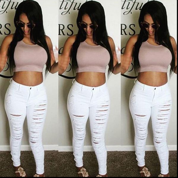fall skinny denim pants holes women jeans destroyed knee pencil casual trousers black white stretch ripped, Blue
fall skinny denim pants holes women jeans destroyed knee pencil casual trousers black white stretch ripped, Blue