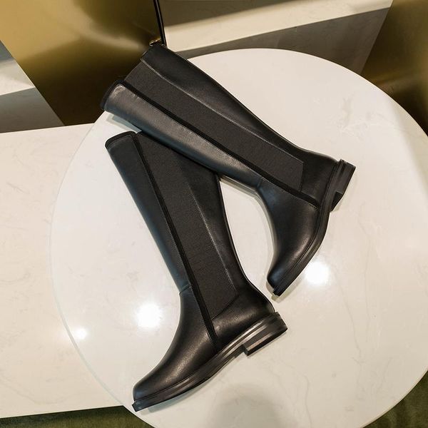 boots genuine leather women knee high fashion med heels female night club shoes woman big size, Black
boots genuine leather women knee high fashion med heels female night club shoes woman big size, Black
