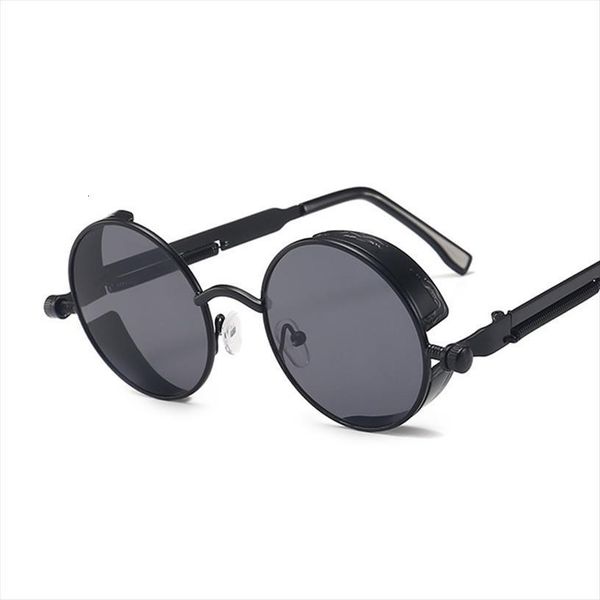 classic gothic steampunk sunglasses women brand designer vintage round metal frame sun glasses female male uv400, White;black
classic gothic steampunk sunglasses women brand designer vintage round metal frame sun glasses female male uv400, White;black
