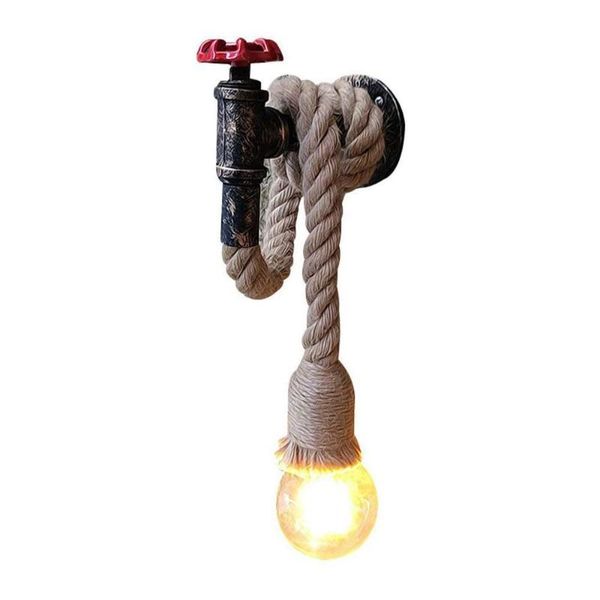 american country rope water pipe wall lamp retro light sconce beside living loft lighting stair lights indoor e27
american country rope water pipe wall lamp retro light sconce beside living loft lighting stair lights indoor e27