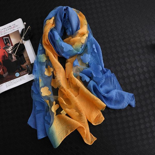 scarves jtvovo 2021 lace gradient women print scarf spring and summer thin gauze shading sun protection head wrap shawl, Blue;gray
scarves jtvovo 2021 lace gradient women print scarf spring and summer thin gauze shading sun protection head wrap shawl, Blue;gray