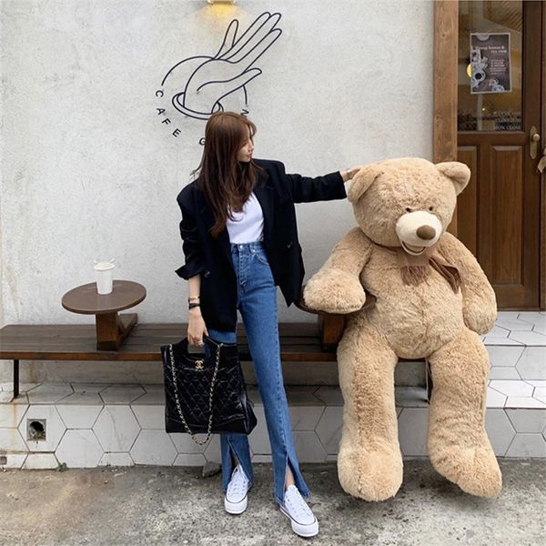 blue streetwear split jeans 2021 quality stylish fashion chic high waist women casual slender denim flare pants
blue streetwear split jeans 2021 quality stylish fashion chic high waist women casual slender denim flare pants