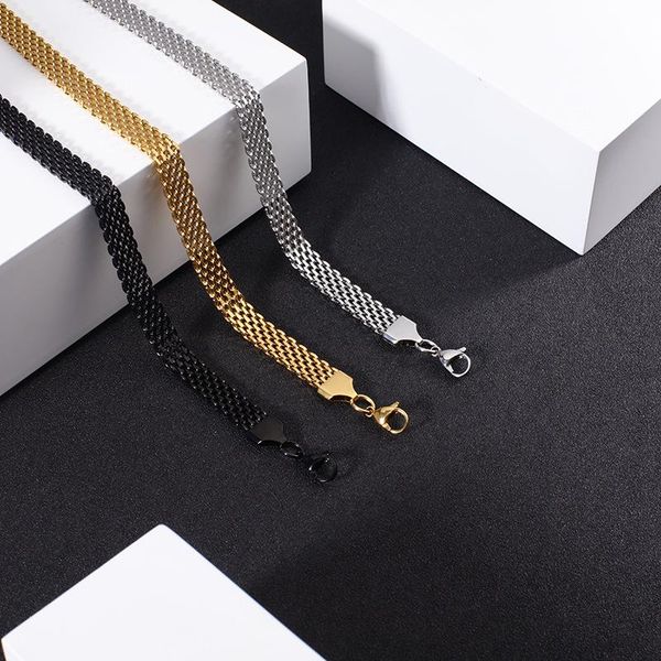 chokers mesh stainless steel bracelet necklace for women 4mm 6mm 8mm width fashion necklaces, Golden;silver
chokers mesh stainless steel bracelet necklace for women 4mm 6mm 8mm width fashion necklaces, Golden;silver