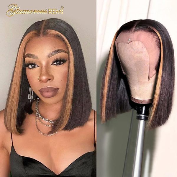 brazilian ombre short bob wig straight lace front human hair wigs with baby 4x4 closure density150 for black women1, Black;brown
brazilian ombre short bob wig straight lace front human hair wigs with baby 4x4 closure density150 for black women1, Black;brown