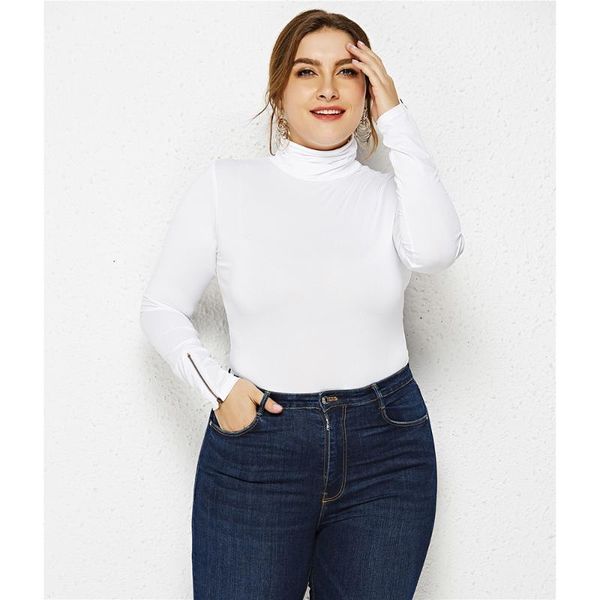 classic one piece oversize women's clothing 2021 autumn bottoming shirt solid color high neck long sleeve triangle bodysuit jumpsuits &, Black;white
classic one piece oversize women's clothing 2021 autumn bottoming shirt solid color high neck long sleeve triangle bodysuit jumpsuits &, Black;white