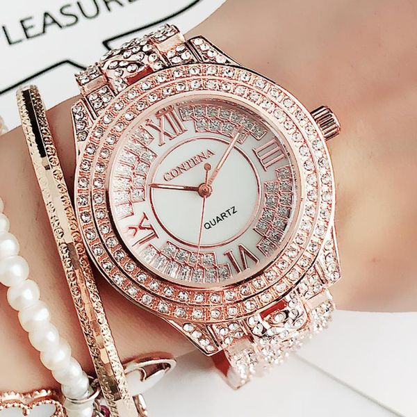 wristwatches famous women watch simple quartz ladies rhinestone wristwatch female fashion casual watches clock, Slivery;brown
wristwatches famous women watch simple quartz ladies rhinestone wristwatch female fashion casual watches clock, Slivery;brown