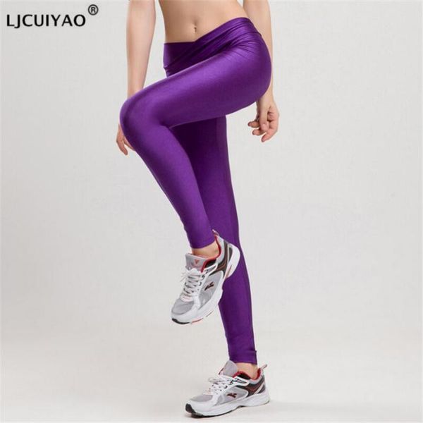 women's leggings ljcuiyao fashion push up women workout slim polyester v-waist fluorescent shiny pencil pants, Black
women's leggings ljcuiyao fashion push up women workout slim polyester v-waist fluorescent shiny pencil pants, Black