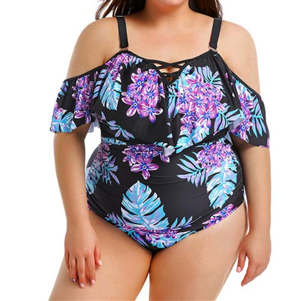 women's swimwear 2021 summer flower bikini plus plus-size aiguillette for women fresh and large polka one-piece swimsuit ladies, White;black
women's swimwear 2021 summer flower bikini plus plus-size aiguillette for women fresh and large polka one-piece swimsuit ladies, White;black
