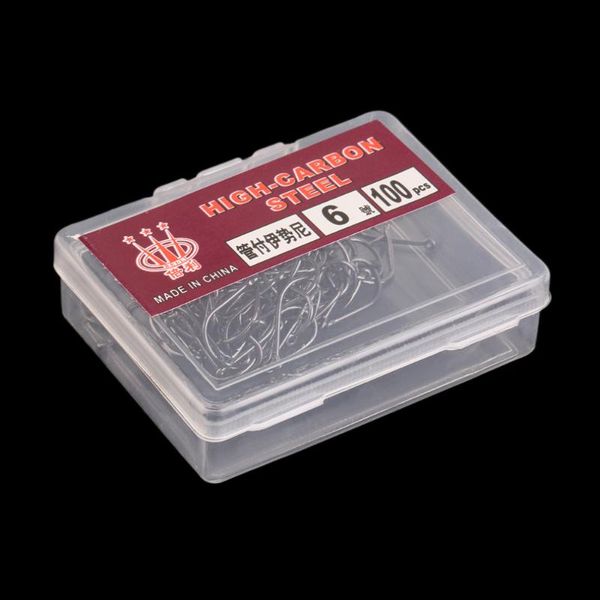 100pcs fishhook fishing bait barb lure tackle with plastic storage box size 4/6/8/10/12 carbon steel tools hooks
100pcs fishhook fishing bait barb lure tackle with plastic storage box size 4/6/8/10/12 carbon steel tools hooks
