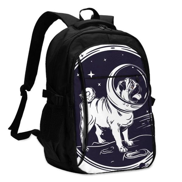 backpack usb boys cycling sports travel versatile fashion pug astronaut with helmet student school
backpack usb boys cycling sports travel versatile fashion pug astronaut with helmet student school