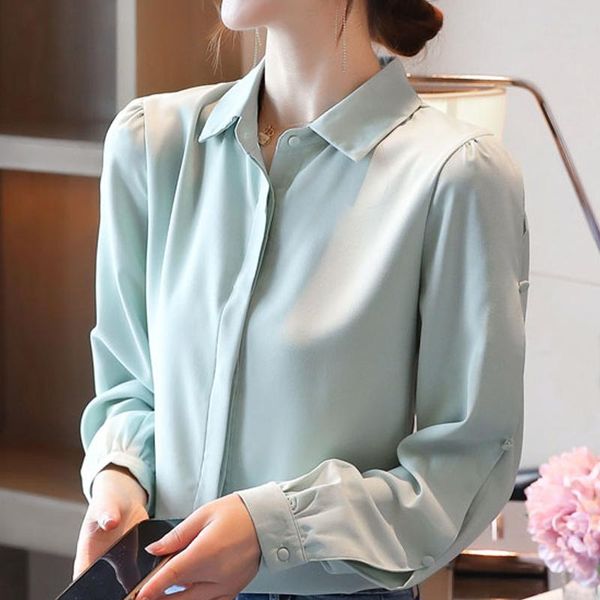 blusas blouse women 2021 turn down collar office for long sleeve chiffon shirt blouses shirts d458 women's &, White
blusas blouse women 2021 turn down collar office for long sleeve chiffon shirt blouses shirts d458 women's &, White