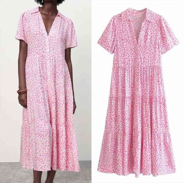 za pink shirt dress woman print ruffle dresses women short sleeve ruched long dress woman midi casual summer dresses, Black;gray
za pink shirt dress woman print ruffle dresses women short sleeve ruched long dress woman midi casual summer dresses, Black;gray
