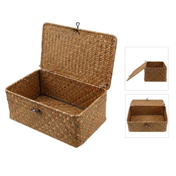 3pcs seaweed with button woven basket straw debris deskstorage box hand-woven - size s, m, baskets
3pcs seaweed with button woven basket straw debris deskstorage box hand-woven - size s, m, baskets