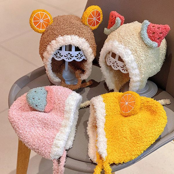 cute watermelon strawberry fruit bonnet infant winter hat girl boy soft fleece cap children beanie hats 0-2y, Yellow
cute watermelon strawberry fruit bonnet infant winter hat girl boy soft fleece cap children beanie hats 0-2y, Yellow