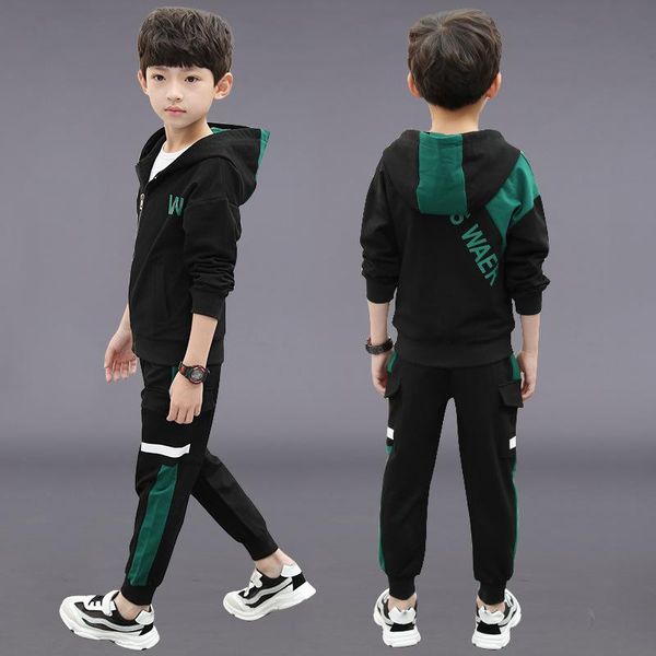 clothing sets 2021 kids clothes boys teenager autumn children splicet sports suit zipper hooded coat jacket +t-shirts + pants 8 9 10 12 year, White
clothing sets 2021 kids clothes boys teenager autumn children splicet sports suit zipper hooded coat jacket +t-shirts + pants 8 9 10 12 year, White