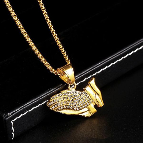 necklace women pray gesture zircon pendant stainless steel gold chain long men jewelry on the neck wholesale necklaces, Silver
necklace women pray gesture zircon pendant stainless steel gold chain long men jewelry on the neck wholesale necklaces, Silver