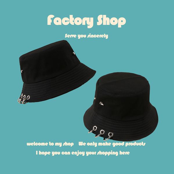 designer versatile ring big rivet fisherman's men's fashion street hip hop basin women's new black hat
designer versatile ring big rivet fisherman's men's fashion street hip hop basin women's new black hat