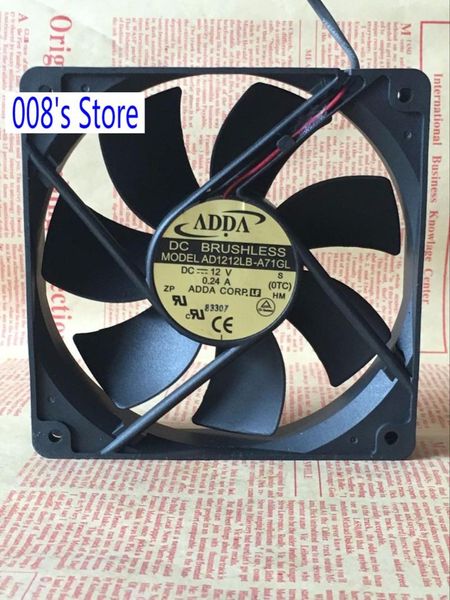 cooler fan for ad1212lb-a71gl 12cm 120mm 120*120*25mm dc 12v 0.24a cooling computer ball bearing 2 pins lappads
cooler fan for ad1212lb-a71gl 12cm 120mm 120*120*25mm dc 12v 0.24a cooling computer ball bearing 2 pins lappads
