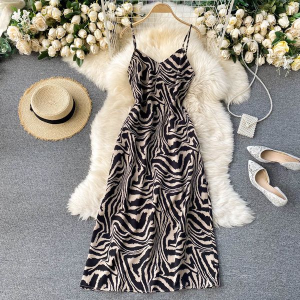 two piece dress ins fashion zebra print sleeveless summer women elegant spaghetti strap backless slim a-line midi party vestidos 4, White
two piece dress ins fashion zebra print sleeveless summer women elegant spaghetti strap backless slim a-line midi party vestidos 4, White