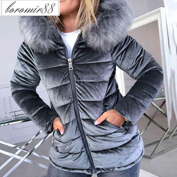 women's clothing 2021 winter warm cotton plush hooded down jacket women's 874329, Black
women's clothing 2021 winter warm cotton plush hooded down jacket women's 874329, Black