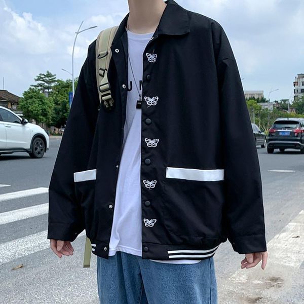 men's jackets men harajuku baseball 2021 mens streetwear black bomber coats male japanese korean fashions clothes, Black;brown
men's jackets men harajuku baseball 2021 mens streetwear black bomber coats male japanese korean fashions clothes, Black;brown