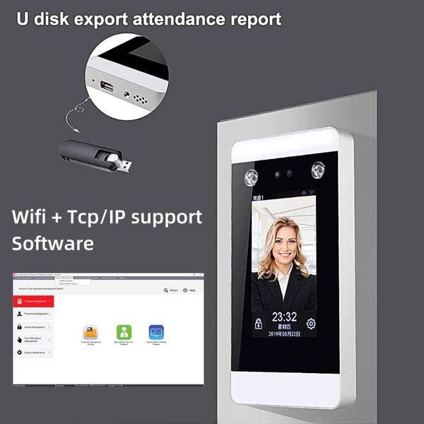 facial recognition system dynamic face access control device tcp ip wifi 4.3 inch touch screen punch card hd camera attendance
facial recognition system dynamic face access control device tcp ip wifi 4.3 inch touch screen punch card hd camera attendance