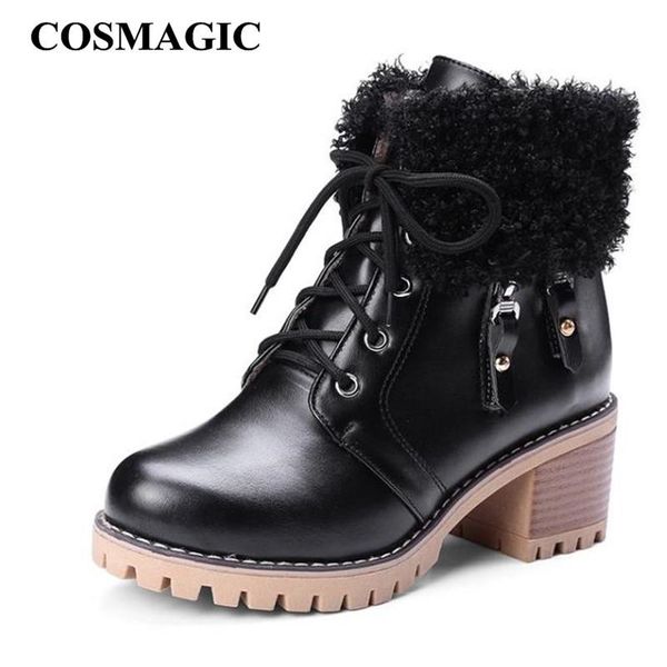 boots cosmagic 2021 women ankle motorcycle high heel gothic punk square lace up faux fur platforms short botas mujer, Black
boots cosmagic 2021 women ankle motorcycle high heel gothic punk square lace up faux fur platforms short botas mujer, Black