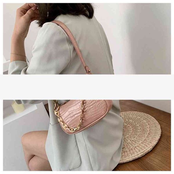 handbag2020 new fashion simple single shoulder underarm french stick chain texture women's baggg bag
handbag2020 new fashion simple single shoulder underarm french stick chain texture women's baggg bag