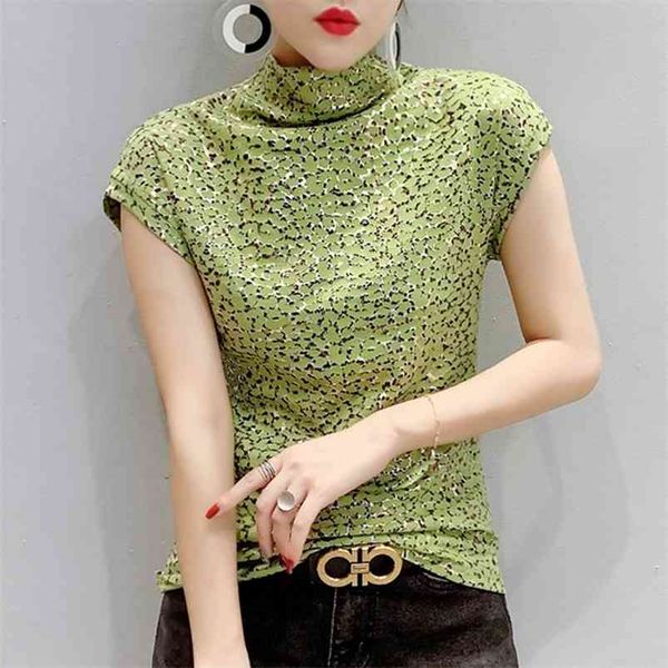 european clothes fashion leopard print hollow out t-shirt women summer ropa mujer bottoming shirt tees t02401 210623, White
european clothes fashion leopard print hollow out t-shirt women summer ropa mujer bottoming shirt tees t02401 210623, White