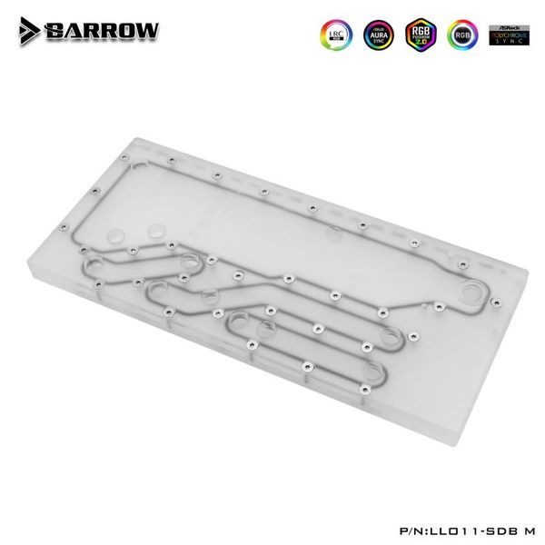barrow acrylic board as water channel use for lian li o11 mini computer case / screw fix/instead reservoir/5v 3pin rgb light fans & coolings
barrow acrylic board as water channel use for lian li o11 mini computer case / screw fix/instead reservoir/5v 3pin rgb light fans & coolings