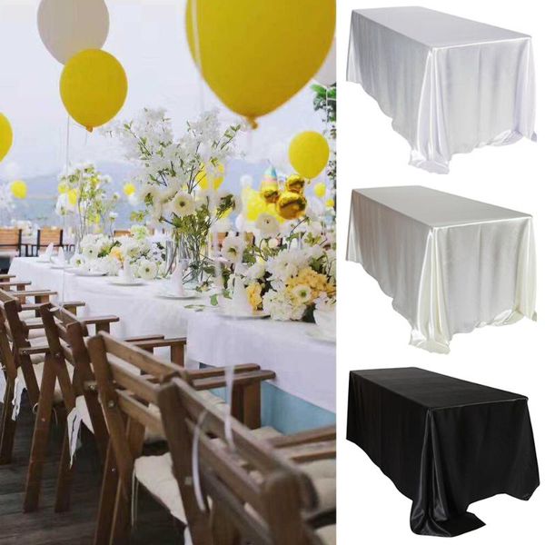 table cloth 228x335cm black wedding satin tablecloth party white rectangle for el banquet events decoration
table cloth 228x335cm black wedding satin tablecloth party white rectangle for el banquet events decoration