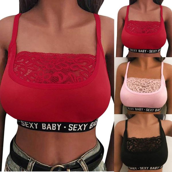 camisoles & tanks women's cropped fashion tube elastic lace sleeveless t-shirt summer seamless solid vest loose blouse cropd femin, Black;white
camisoles & tanks women's cropped fashion tube elastic lace sleeveless t-shirt summer seamless solid vest loose blouse cropd femin, Black;white