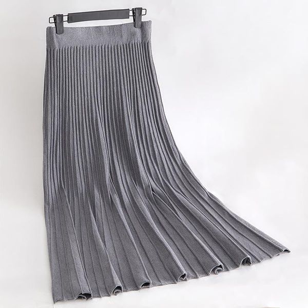 gigogou elegant high waist women skirt knitted sweater maxi winter pleated elastic midi skirts saia feminina, Black
gigogou elegant high waist women skirt knitted sweater maxi winter pleated elastic midi skirts saia feminina, Black