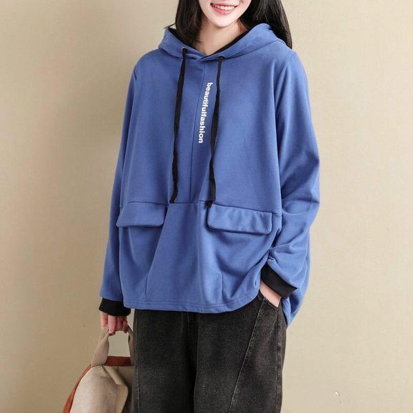 women's hoodies & sweatshirts johnature 2021 spring loose comfortable all-match pullovers hooded sweatshirt solid color pockets long sl, Black
women's hoodies & sweatshirts johnature 2021 spring loose comfortable all-match pullovers hooded sweatshirt solid color pockets long sl, Black